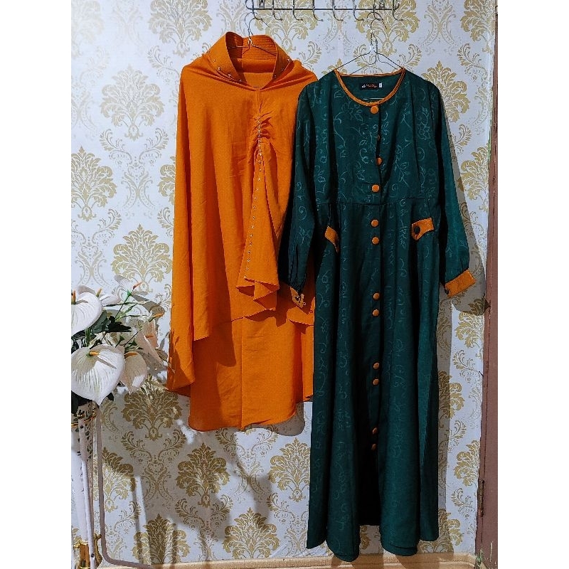 PL SET GAMIS EMBOS SYARI