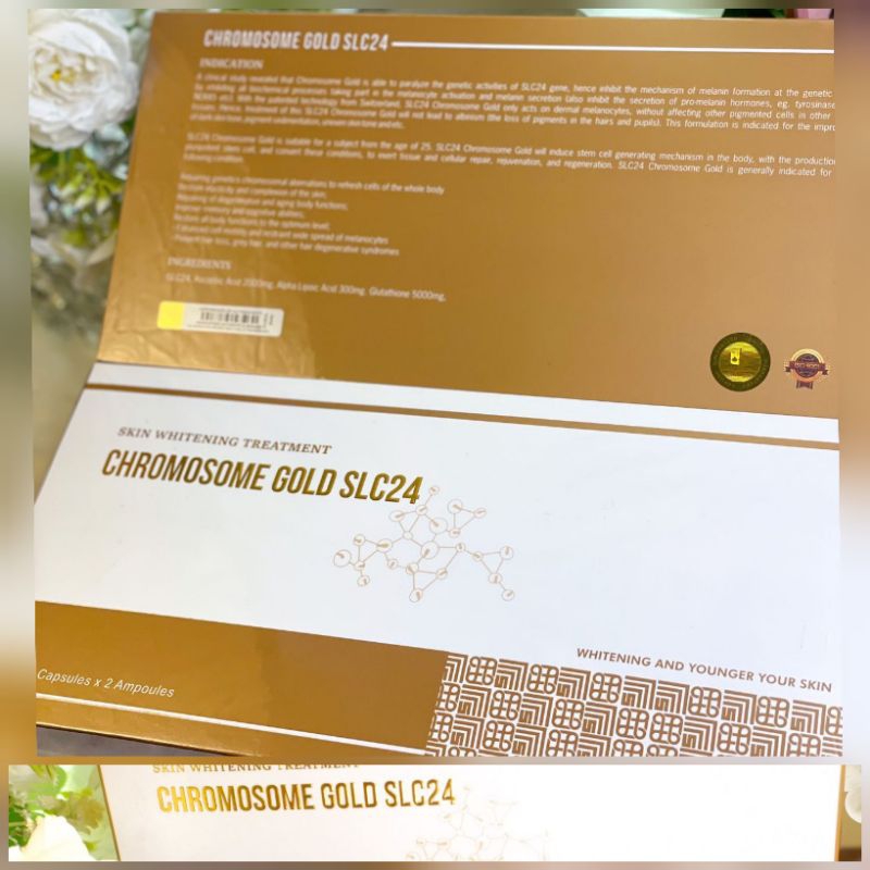 CHOROMOSOME GOLD ORIGINAL SLC24 /Suplemen Vitamin SLC24 /INFUS WHITENING SL24a5