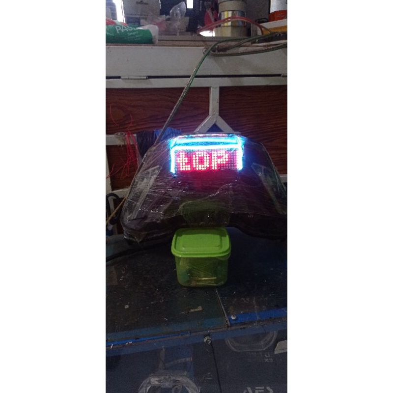 stoplamp running text wifi pcx160 running text wifi