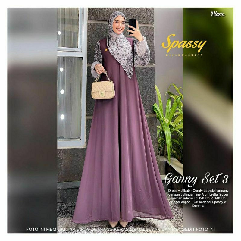 GHANY SET #3  / GROSIR BUSANA SURABAYA / GRANDE SET /INNAYA MAXY MODEL SPASSY
