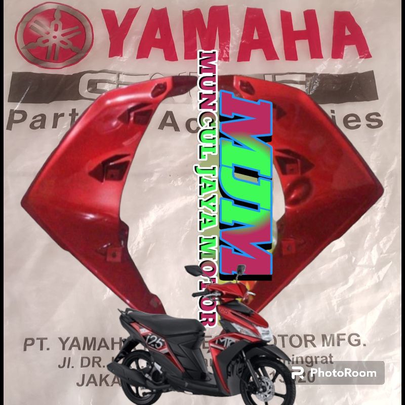 sayap tebeng body depan samping Mio m3 Mio 125 merah marun set kanan kiri original yamaha