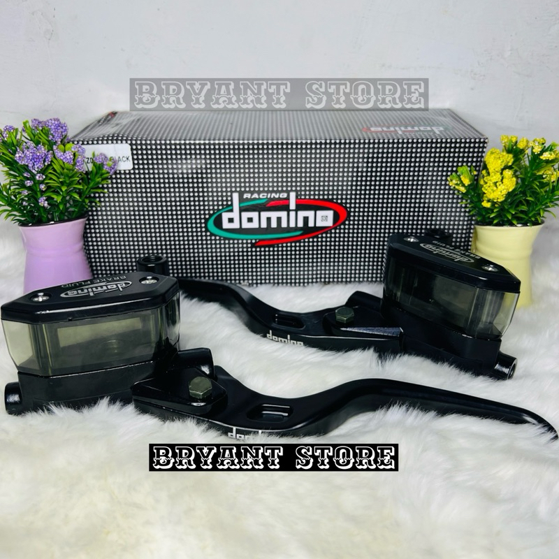 MASTER REM D0M1N0 OVAL 1 SET KANAN KIRI 14 MM TABUNG OVAL KOTAK KACA MASTER HANDLE KOPLING MOTOR UNIVERSAL NMAX PCX AEROX ADV MIO BEAT VARIO SCOOPY NINJA SATRIA FU RX KING 14MM