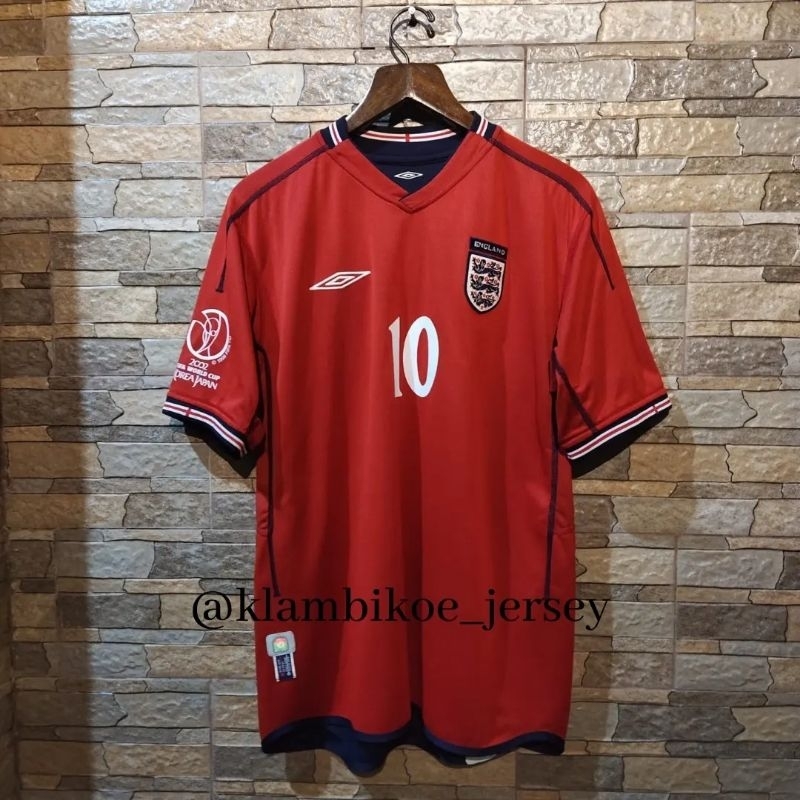 Original Jersey England Away 2002 Reversible