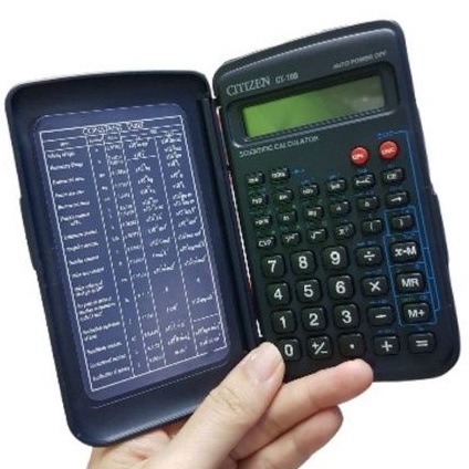 

R3@dy Stok KALKULATOR CITIZEN CT-108 scientific calculator 10+2 digits trigonometric flip cover Segera Beli