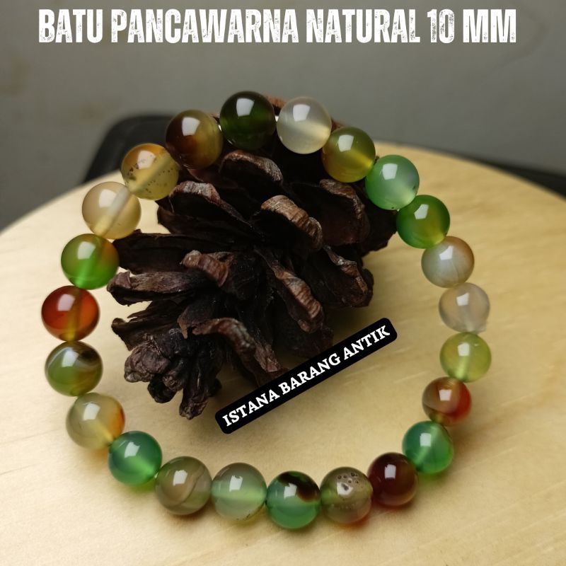 GELANG BATU PACAWARNA EDONG NATURAL 10 MM