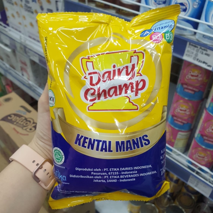 

R3@dy Stok dairychamp susu kental manis 1kg Good product