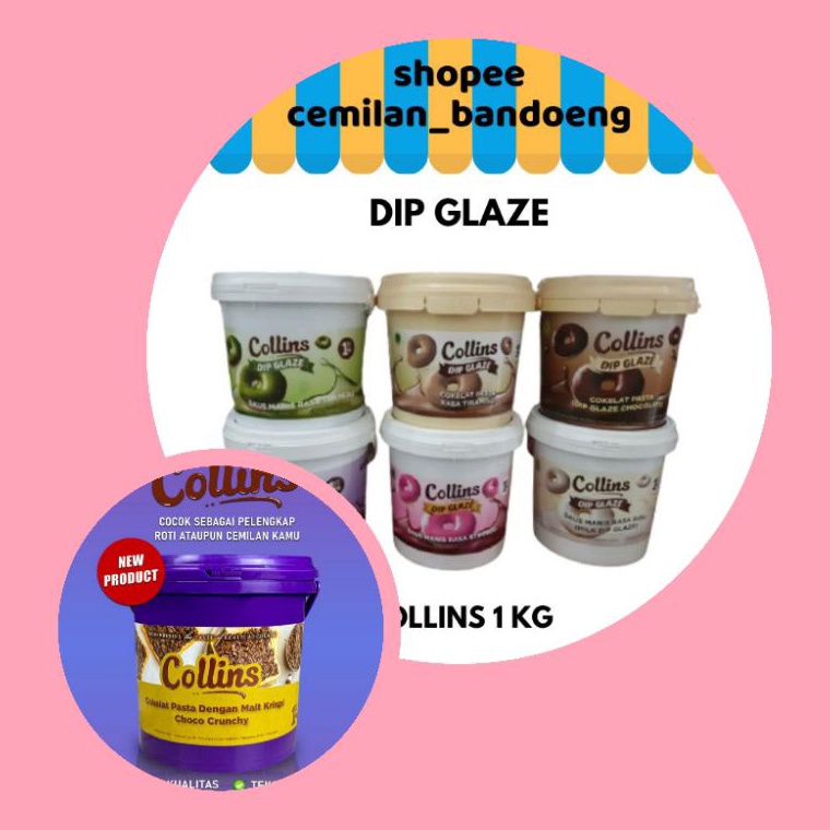 

78 DIP GLAZE COLLINS 1 KG FREE BUBBLE WARP EXP. TAHUN 2025 f8ftg