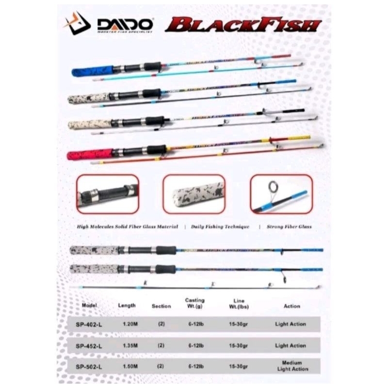 Joran Daido Blackfish - Joran Fiber Solid 150cm