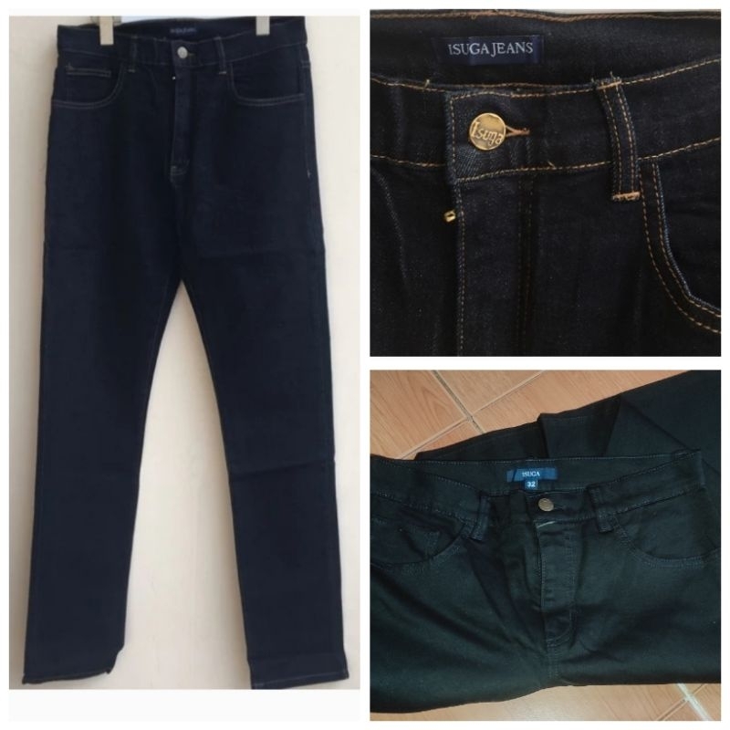 celana jeans panjang slim isuga denim jeans