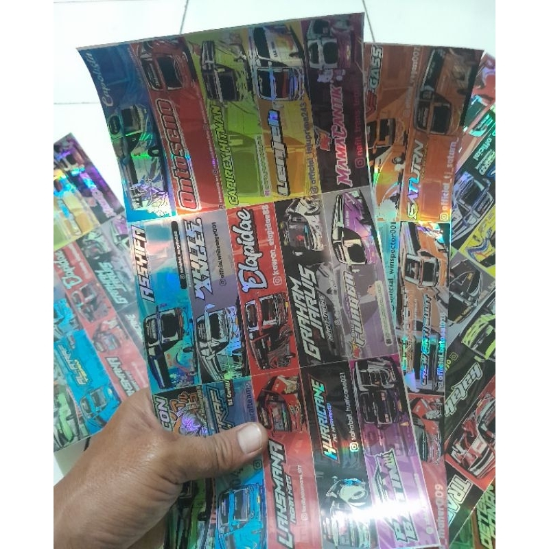 

STIKER LOGO BUS BASURI HOLOGRAM ORIGINAL ISI 15 KOTAK/STIKER HOLOGRAM ORI