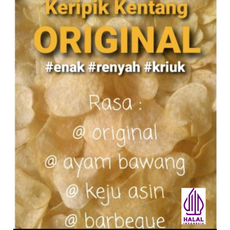 

KERIPIK KENTANG ORIGINAL 500gr