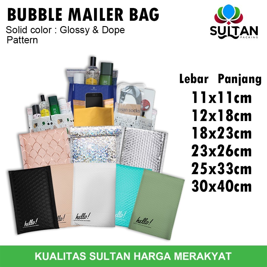 

Amplop Bubble Premium Solid Color / Pattern Harga Satuan