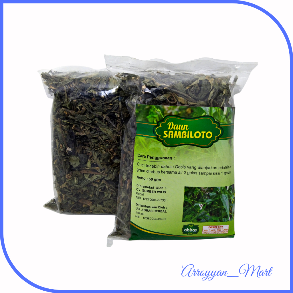 

Teh Daun Sambiloto Herbal Hepatitis 50gr