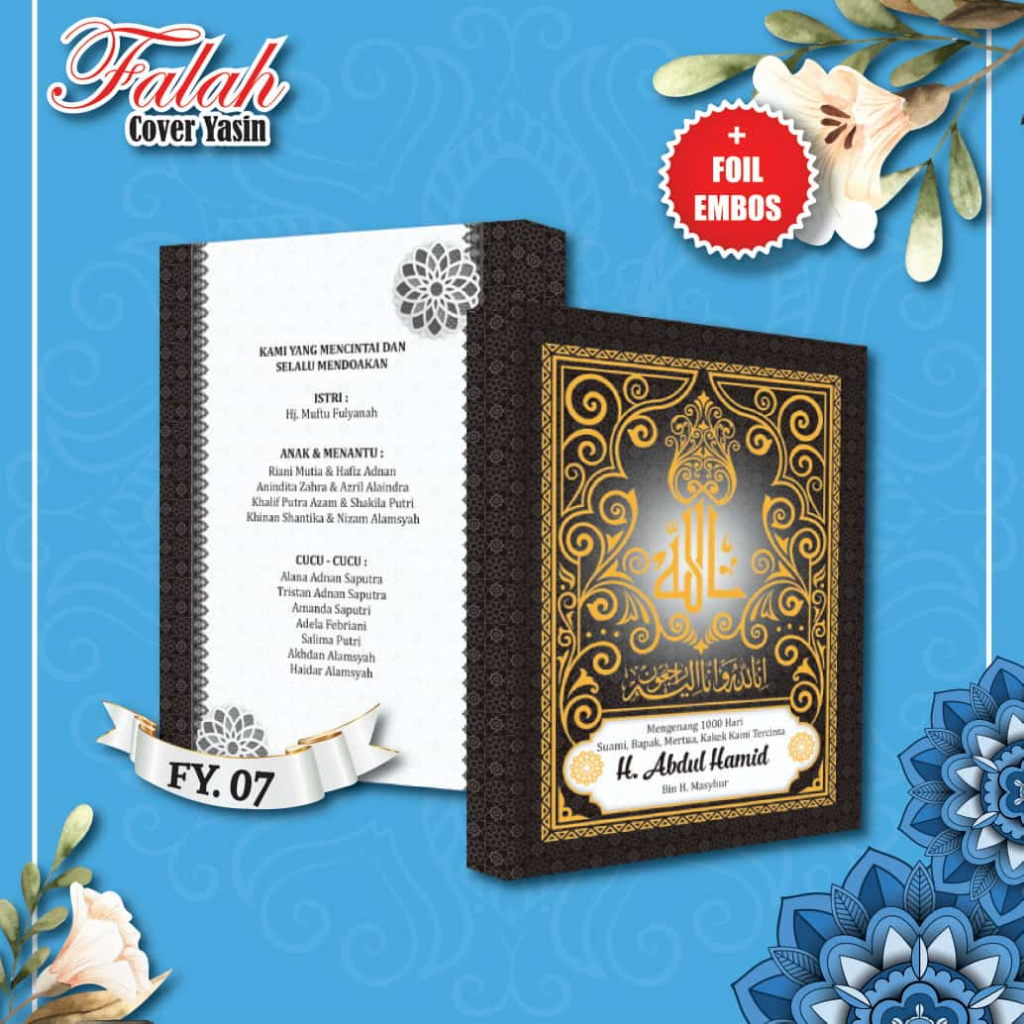 

soft Cover Yasin Falah FY 07