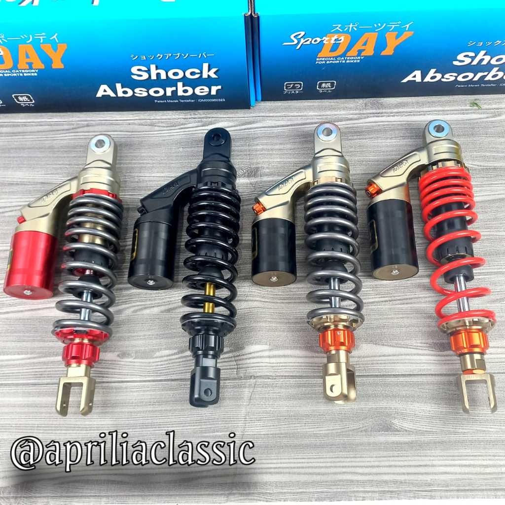 Skok Shockbreaker Tabung Matic DAY 310mm 330mm Shockbreaker Copy Rcb Skok Beat Scoopy Vario 125 150 