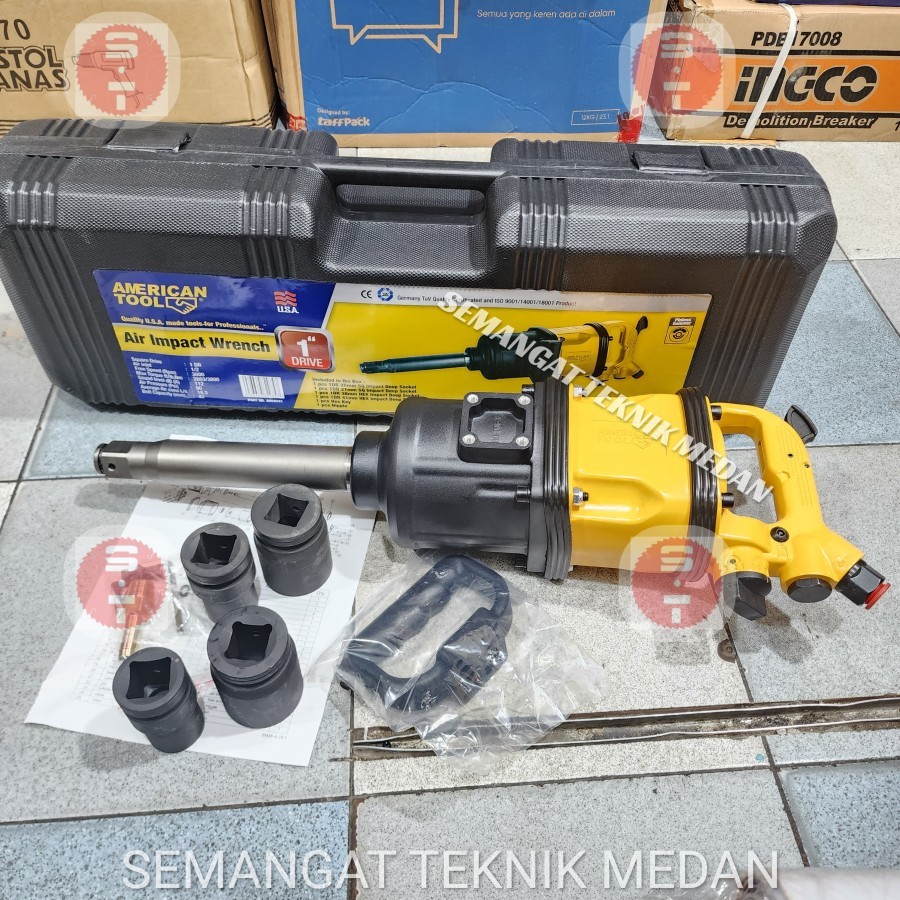 1" BOR PEMBUKA RODA ANGIN SOCK AIR IMPACT WRENCH 1 " AMERICAN TOOL