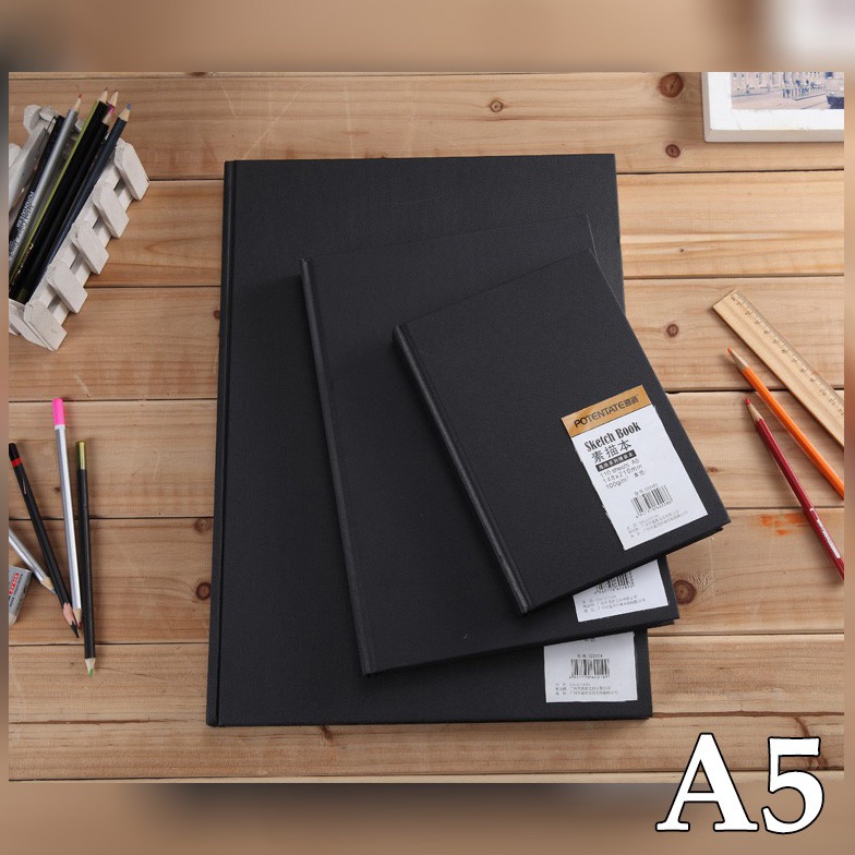 

[✹P52<] Potentate Hardcover Sketch Book A5 (110 sheets - 100gsm) Moodbooster