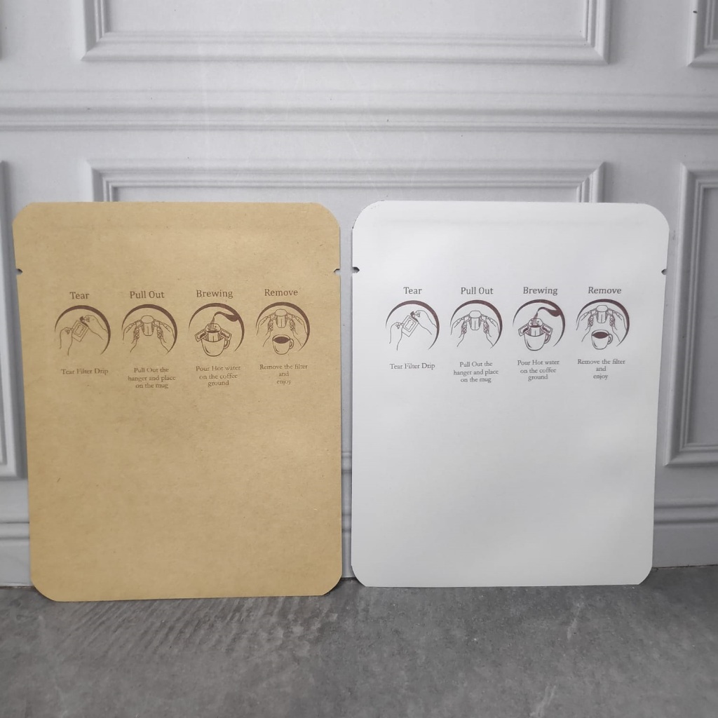 kemasan Sachet Printing User Guide | Sachet Sablon 1 Sisi Cara Penyajian | Sachet Drip Coffee Sablon