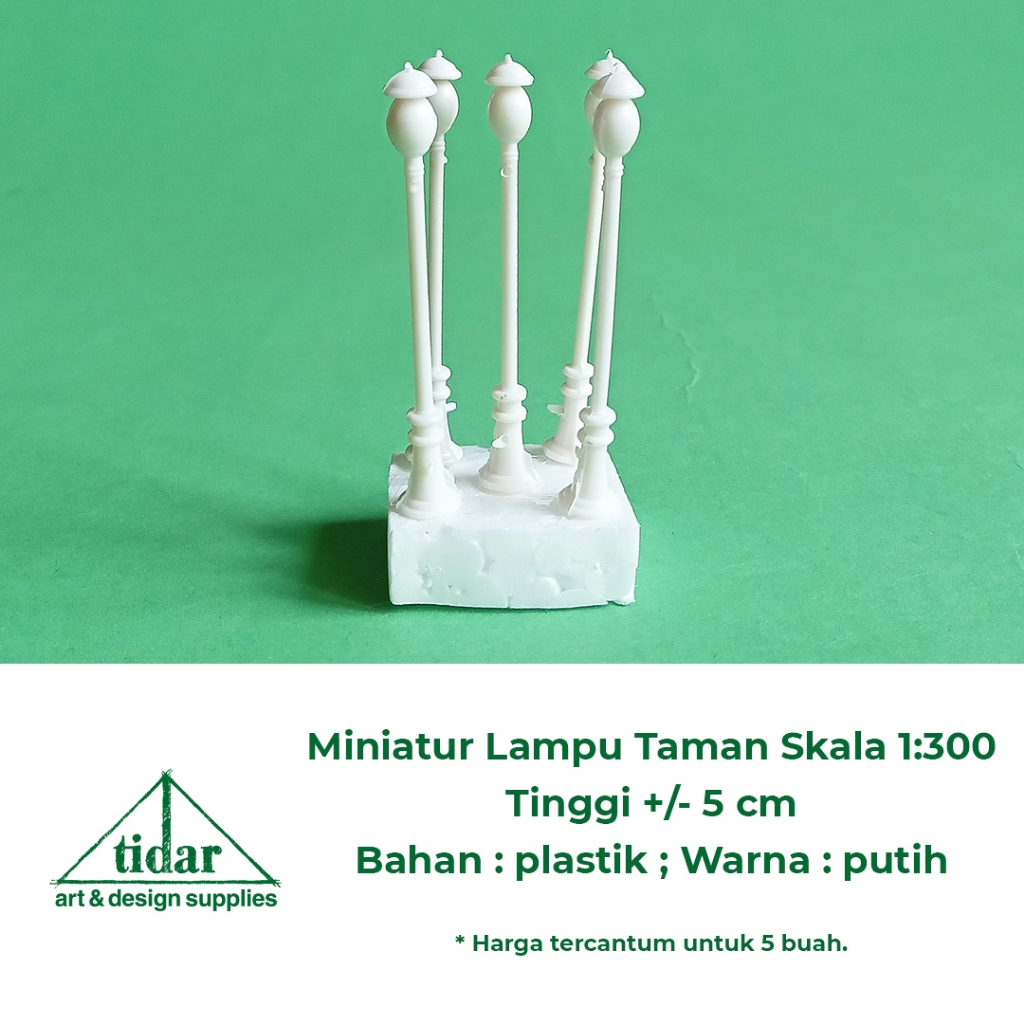 

[MR] AE - Miniatur Lampu Taman Skala 1:300 - Maket Lampu Plastik Hias