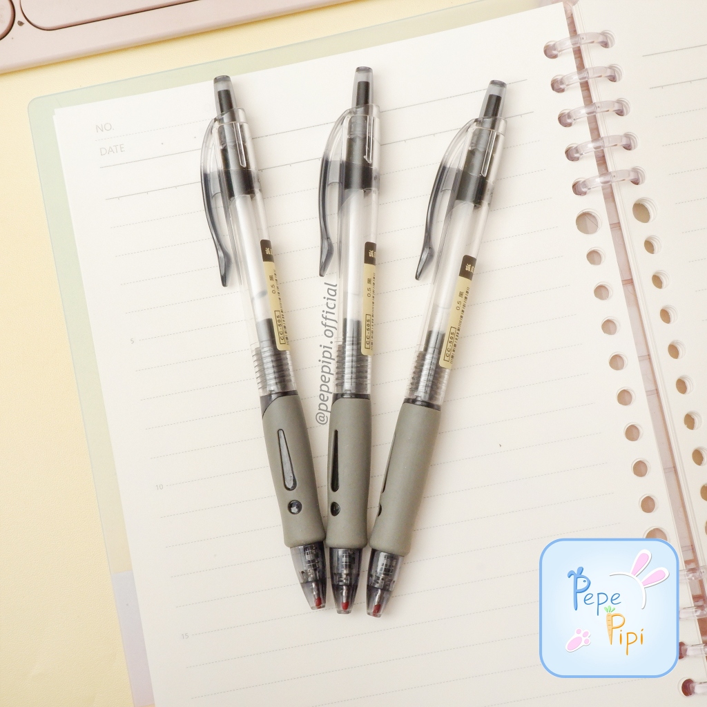 

Pena Mekanik K1 CC-505 Hitam Grip Pulpen Cetek Gel Pen Bolpen Bolpoint Lucu