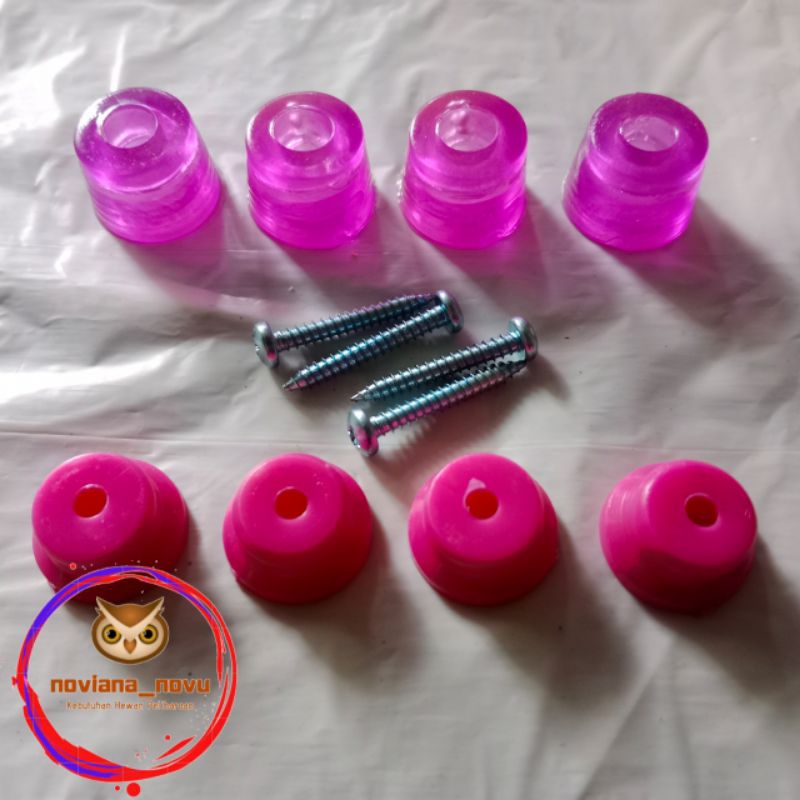 PIN KARET KAKI SANGKAR MOTIF BAHAN KARET COCOK UNTUK SANGKAR MURAI PERKUTUT KOSANAN KOTAK CENDET KAP