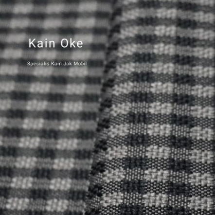 Kain Jok Mobil Motif Kotak Tartan Dark Grey