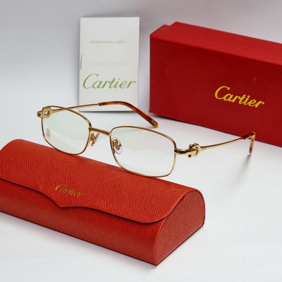 Frame kacamata casual cartier titanium limited edition sunglasses like original