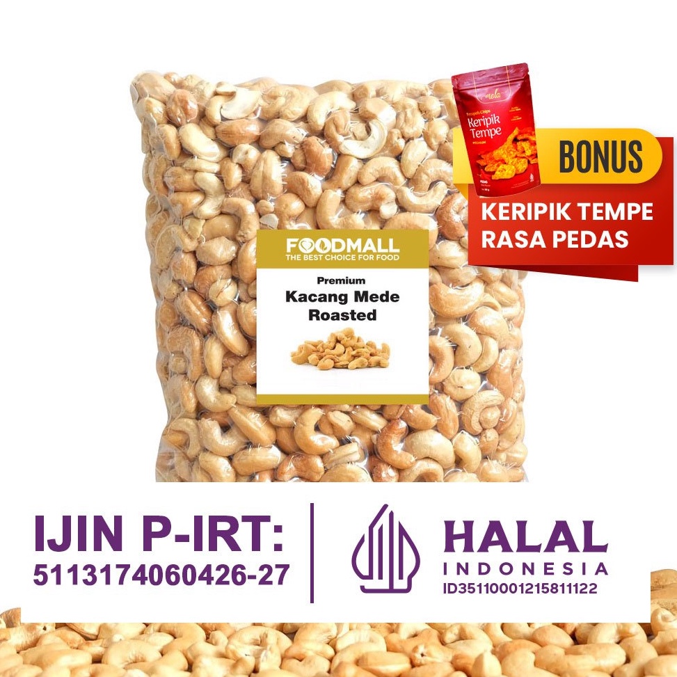 

L44r11s Kacang Mede Roasted UTUH / Mete Oven Panggang Matang Siap Makan Recomended