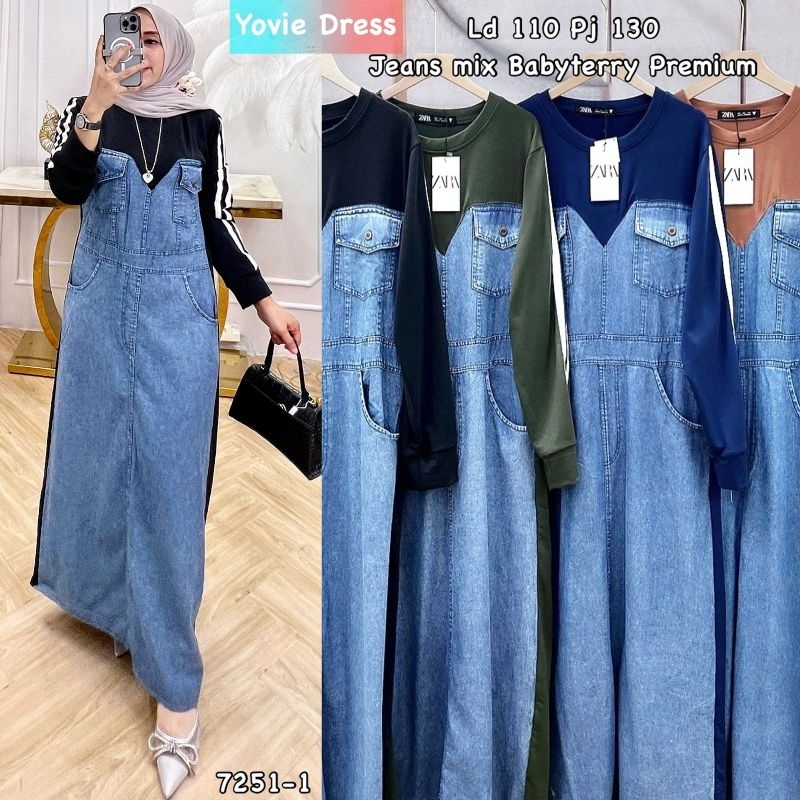 Yovie dress//Dress Zara//Gamis Zara//Gamis jeans//Dress jeans//Gamis//Dress remaja