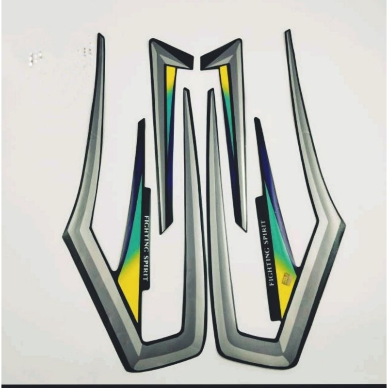 Lis Striping RX King 2001/Hijau Silver/Decal