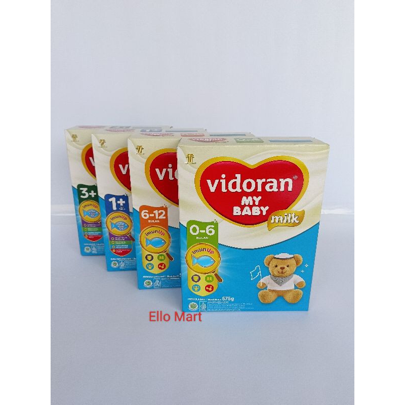 Vidoran My Baby Susu Formula bayi 0-6 Bulan dan 6-12 Bulan - 575gr