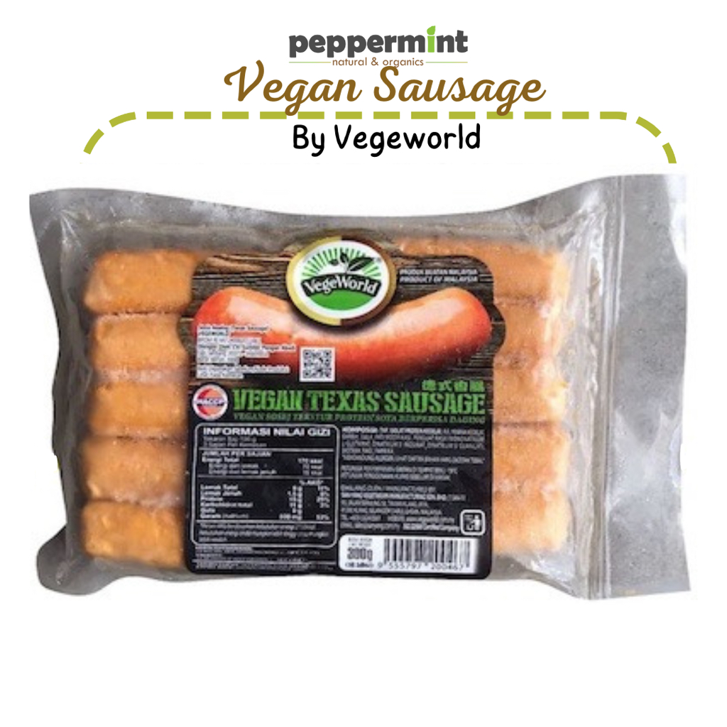

Vegeworld Vegan Texas Sausage / Sosis Vegan (300 gr)