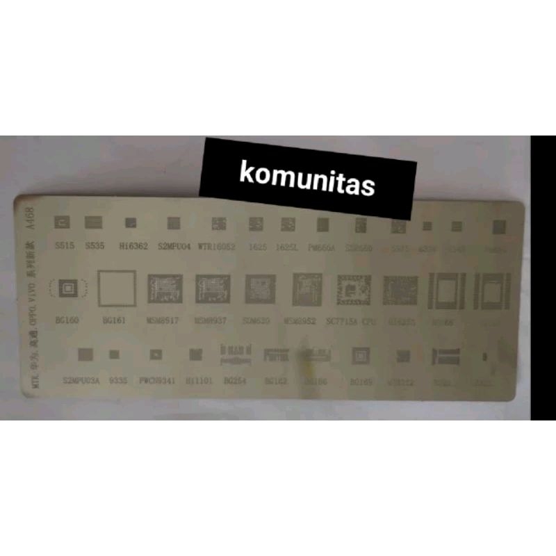 PLAT BGA IC MTK/CPU STAINLEST