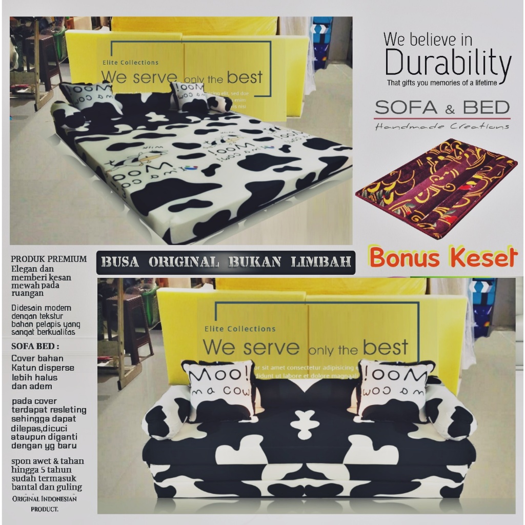 Baru Kasur Lipat Matras Lantai Sofa bed Praktis