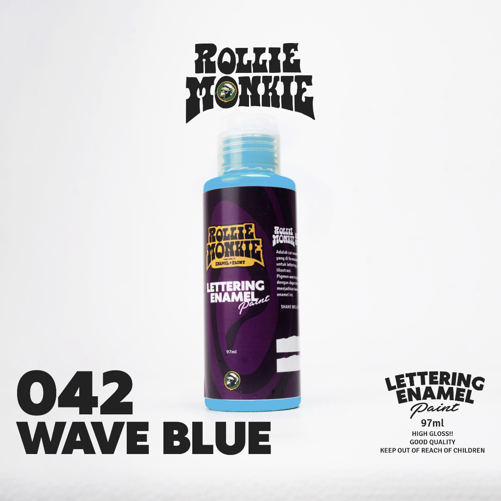 

RollieMonkie Lettering Enamel Paint (oilbased) 043 Wave Blue