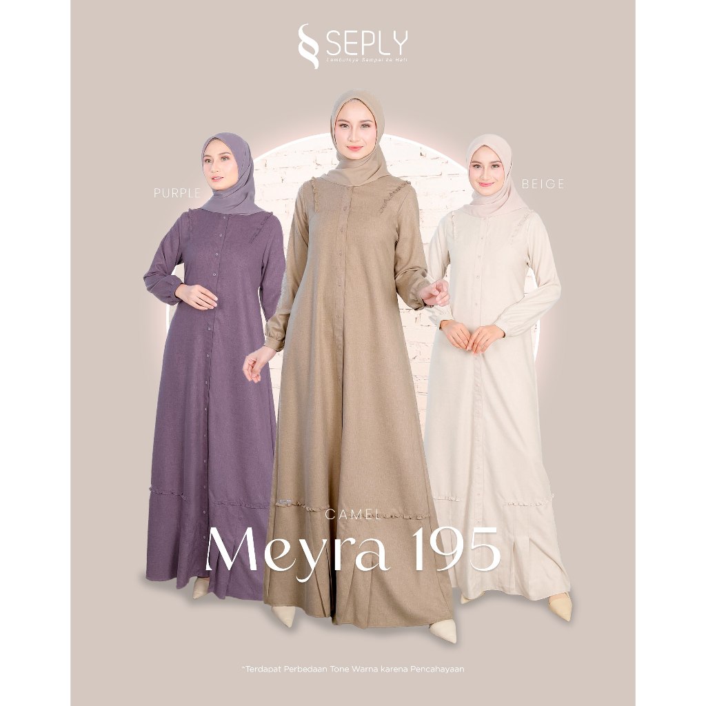 GAMIS SEPLY TERBARU - MEYRA 195 - GAMIS BUSUI - GAMIS POLOS - GAMIS IBU