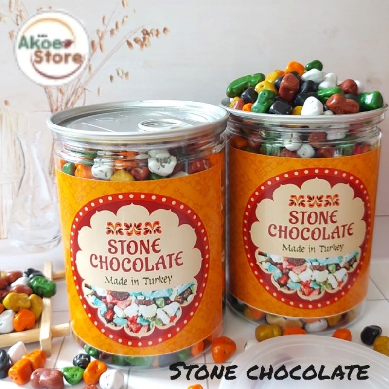 

Stone Coklat Turkey Choco Rock Candy Kemasan Can 500gr