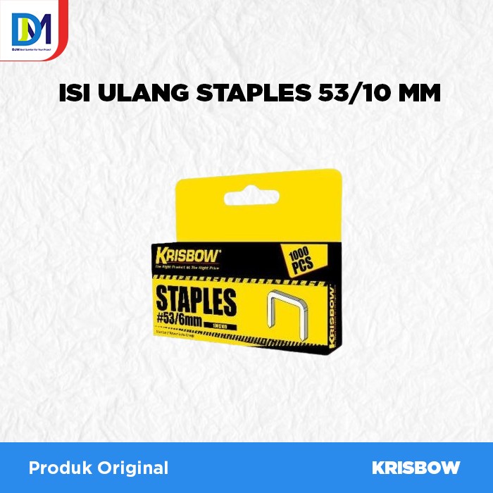 

Isi Ulang Staples 53/10mm Krisbow Produk Original