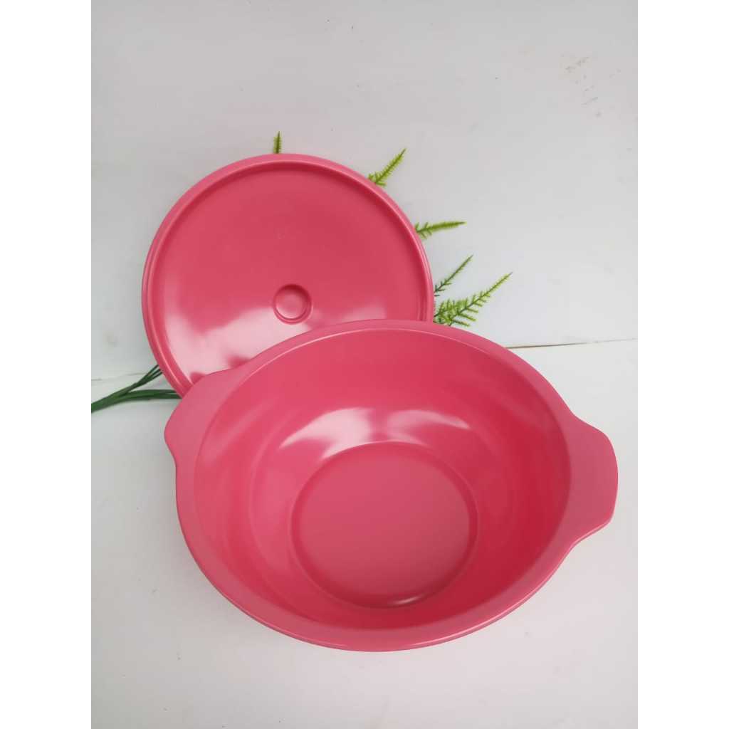 Mangkok Sop Dengan Tutup T0307 Merah Muda / Pink Mangkok melamin 7,5 Inch Golden Dragon