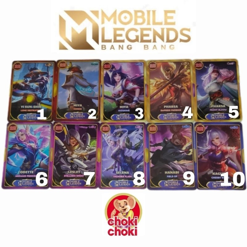 Kartu Choki-Choki Mobile Legends (bisa pilih kartu)