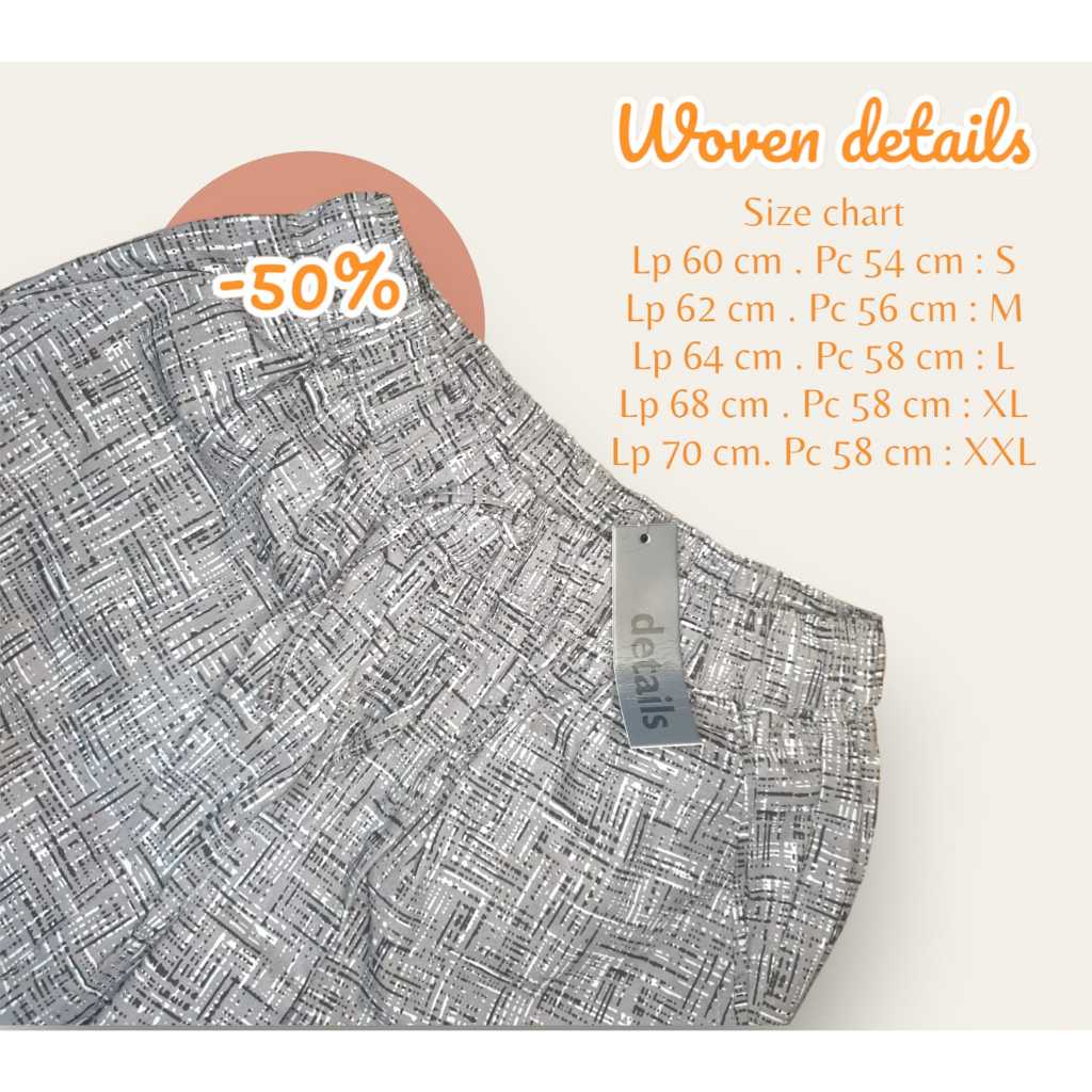 Celana Woven Details Pria Celana Pendek