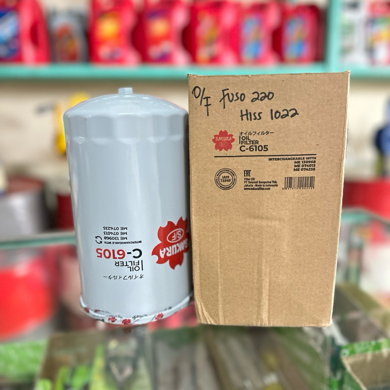 Oli Filter Fuso 220 Sakura C-6105 // Filter Oli Fuso 220