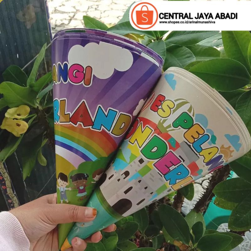 

150 LEMBAR KERTAS ES SALJU VIRAL | BUNGKUS KERTAS ES PELANGI PRODUK TERBARU | KEMASAN ES KAKIGORI BAHAN IVORY PUTIH HIGH QUALITY | CONTONG ES SERUT | ARINA SHIVA GROUP 250