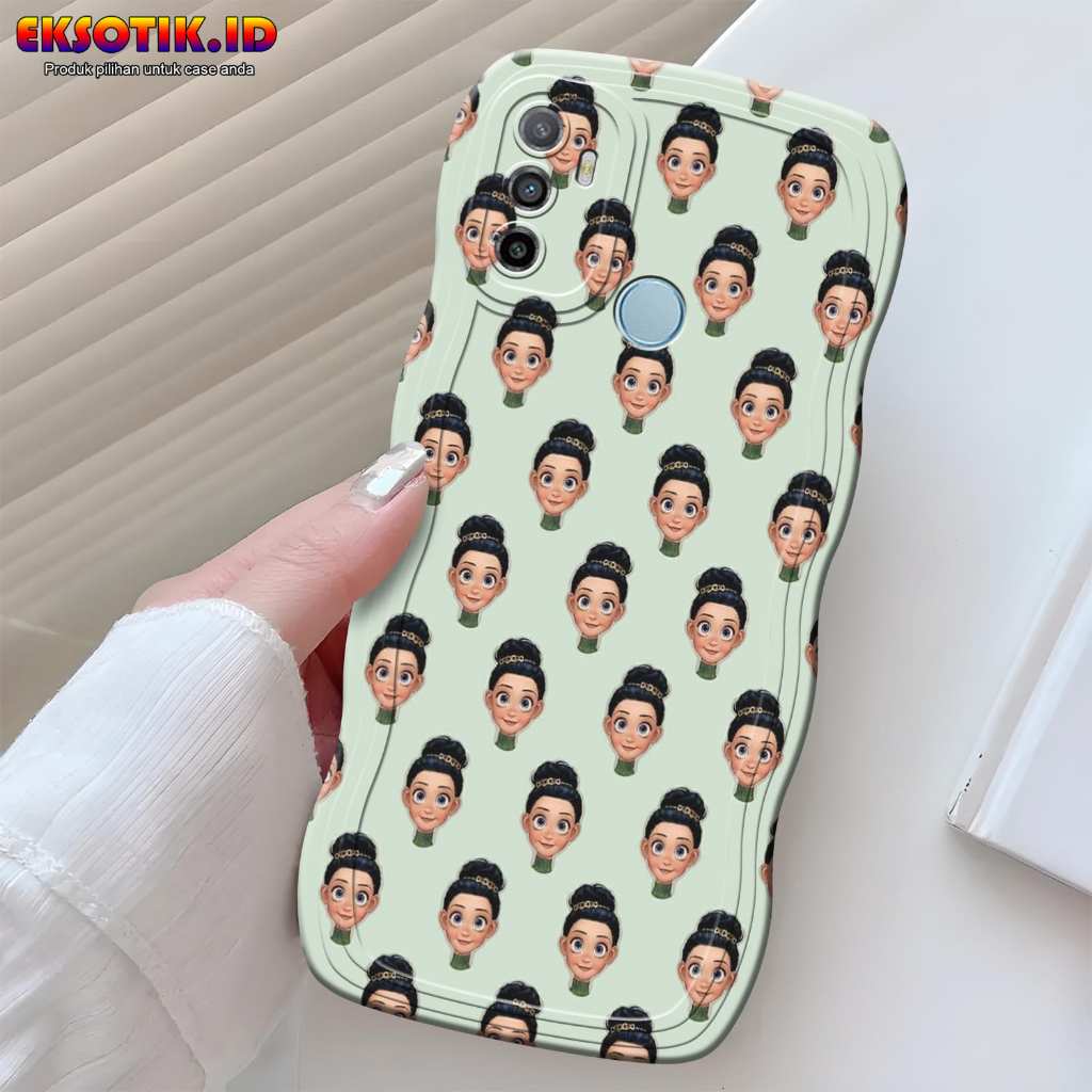 Softcase Gelombang Oppo A53 Motif - Eksotik.id - Casing Oppo A53 - Skin Case Handphone - Silikon Hp 
