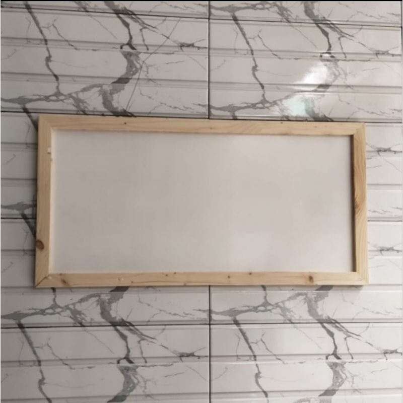 

PAPAN TULIS WHITEBOARD 40 X 80 CM BINGKAI KAYU NATURAL - Armina Art