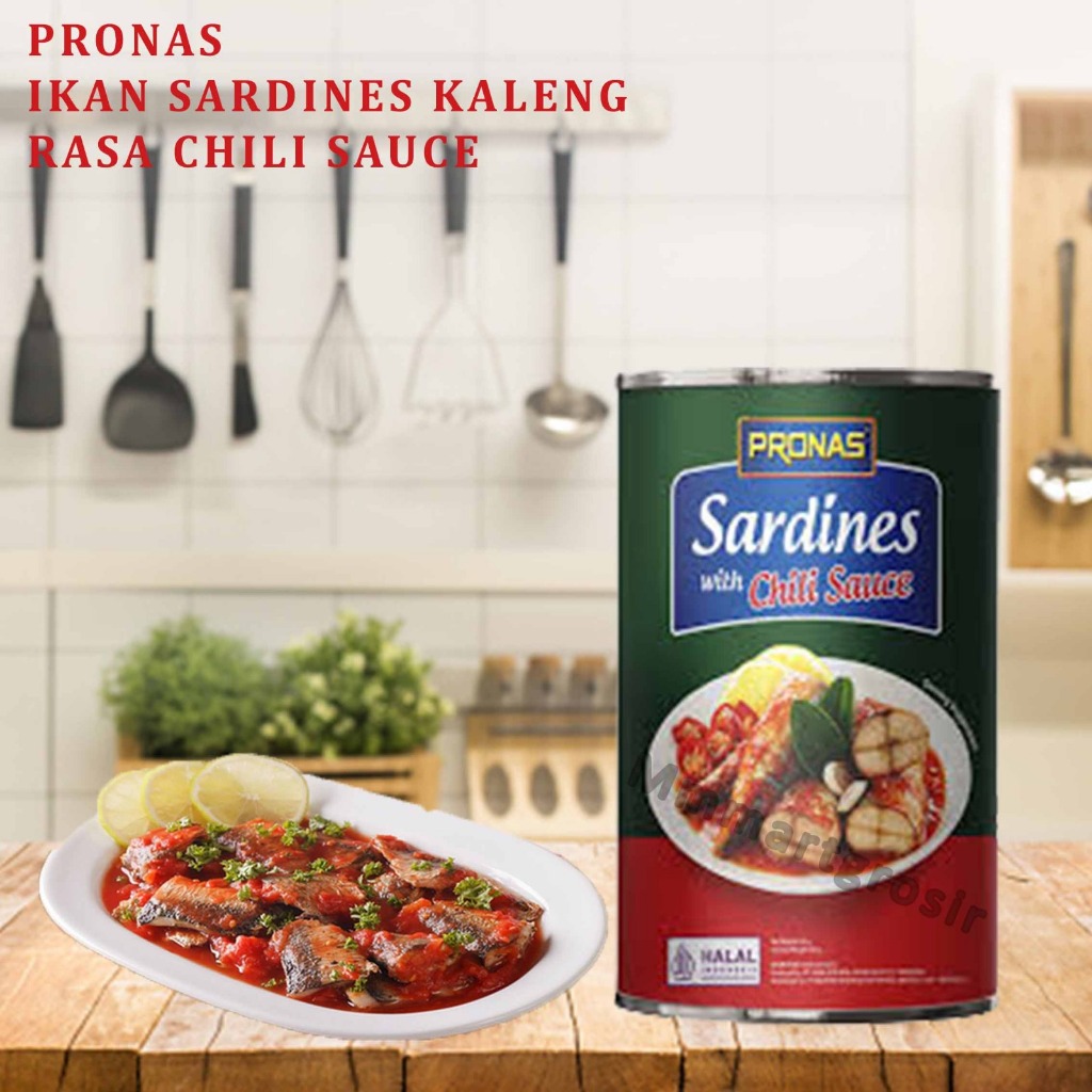 

Pronas Sarden / Ikan Sardines Kaleng / Sarden Chili Sauce / 155gr