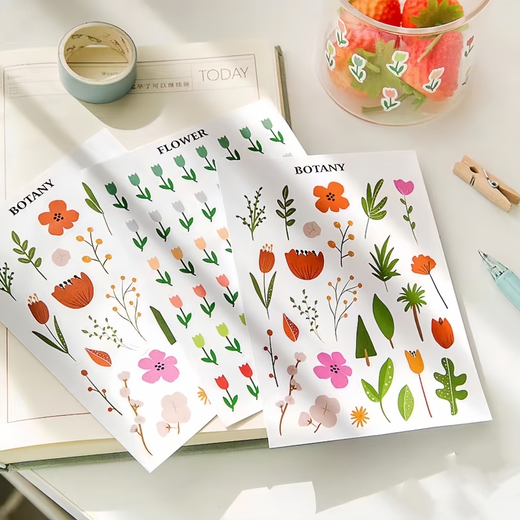 

Buku Pegangan Kreatif Korea Dekorasi DIY/Stiker Lembar Kartu/Stiker Warna Untuk Dekorasi DIY/Stiker Dekorasi Buku Harian DIY - YuanYuan Mall