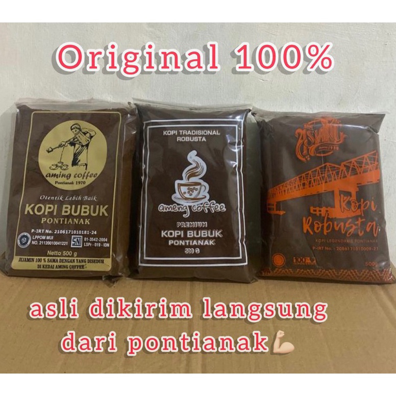 

KE44 KOPI AMING Coffee shop kopi bubuk legendaris Aming asli pontianak KHUNTIEN PILIHAN KOPI ROBUSTA 7w0ic