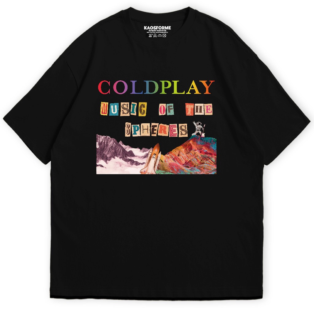 KAOSFORME - Kaos COLDPLAY TOUR COLDPLAY MUSIC OF SPHERES ASIA 2023 Baju Coldplay Tour Asia Kaos Band