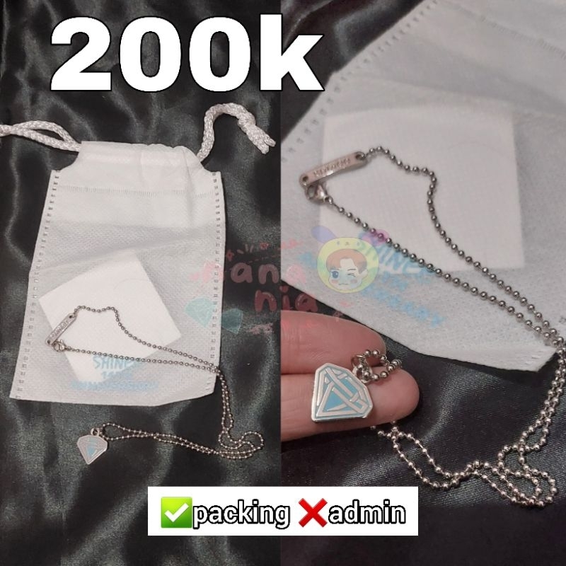 OFFICIAL Necklace Only MD 14th Anniversary SHINee Onew Key Minho Taemin Diamond merchandise